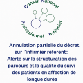 Annulation partielle du décret sur l’infirmier référent : une alerte sur la structuration des parcours et la qualité du suivi des patients en affection de longue durée